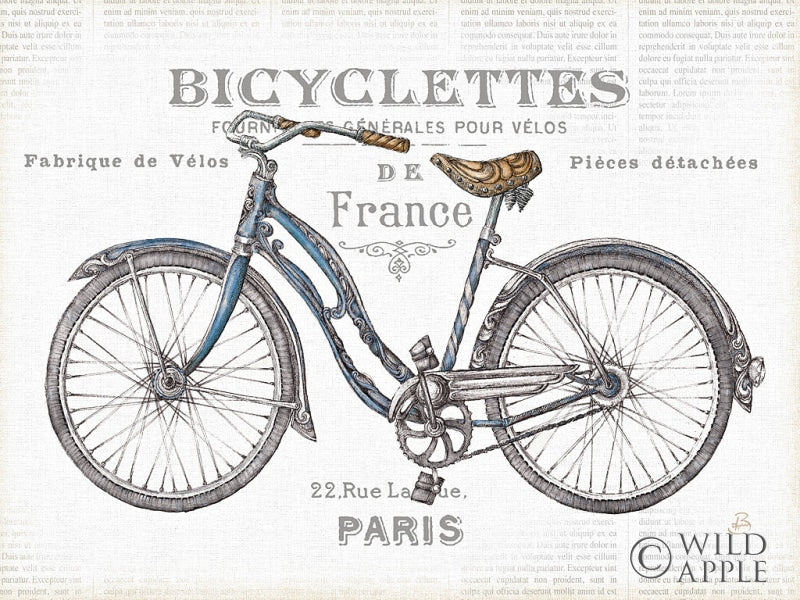 Reproduction of Bicycles II v2 by Daphne Brissonnet - Wall Decor Art