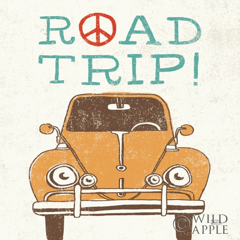 Reproduction of Road Trip Beetle Retro by Michael Mullan - Wall Decor Art