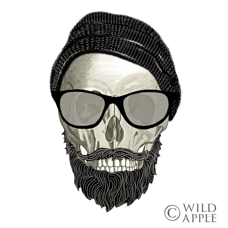 Reproduction of Hipster Skull II by Sue Schlabach - Wall Decor Art