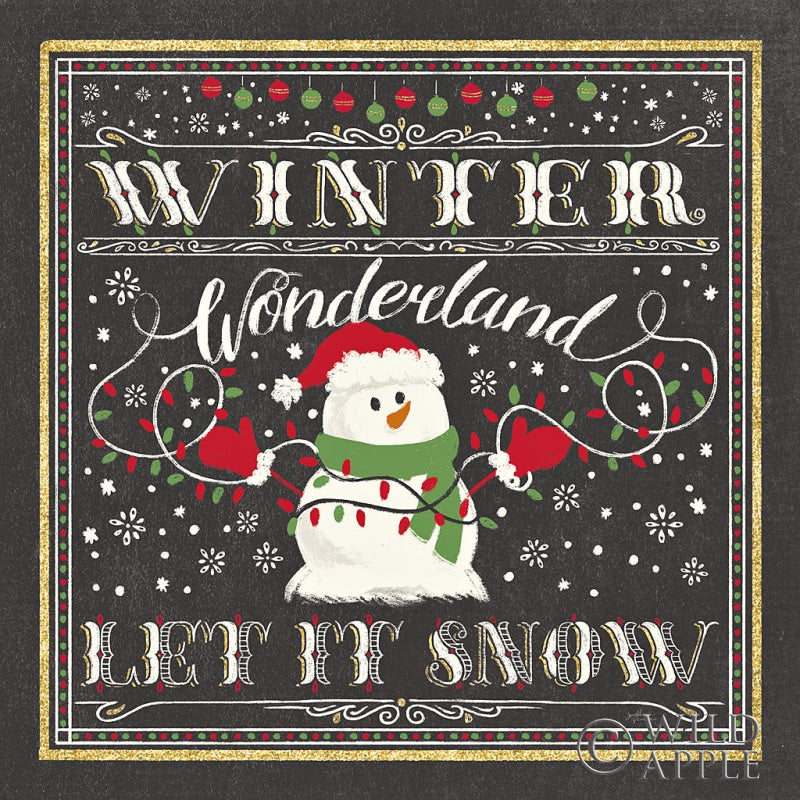 Reproduction of Winter Wonderland III-Let It Snow by Janelle Penner - Wall Decor Art