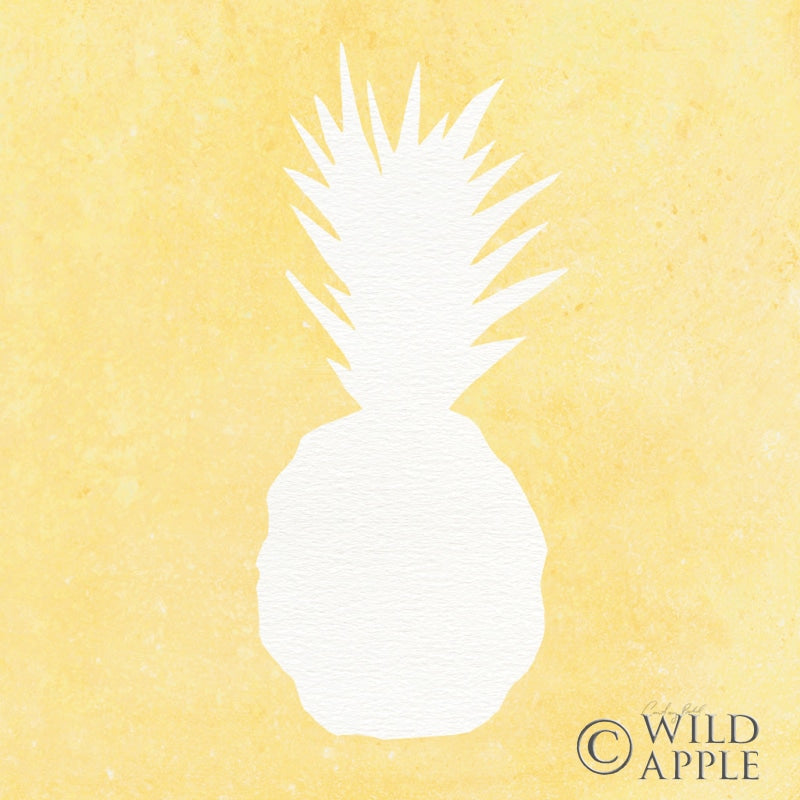 Reproduction of Tropical Fun Pineapple Silhouette II by Courtney Prahl - Wall Decor Art