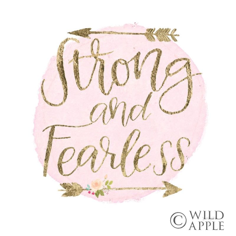 Reproduction of Girl Power I Strong and Fearless by Jenaya Jackson - Wall Decor Art