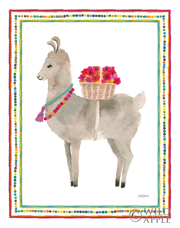 Reproduction of La La Llama II by Jenaya Jackson - Wall Decor Art