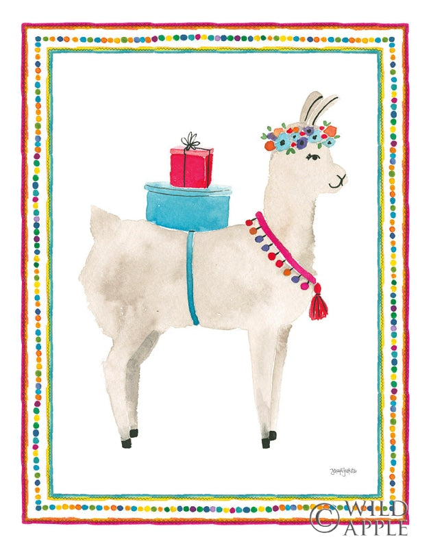 Reproduction of La La Llama III by Jenaya Jackson - Wall Decor Art