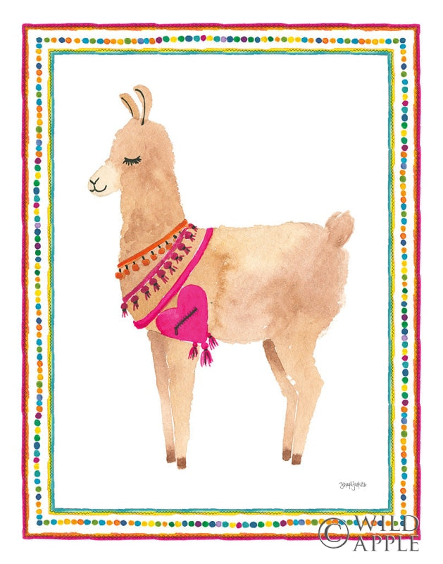 Reproduction of La La Llama IV by Jenaya Jackson - Wall Decor Art