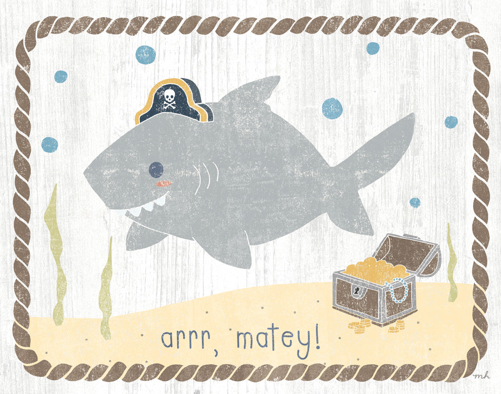 Reproduction of Nautical Friends Sharky by Moira Hershey - Wall Decor Art