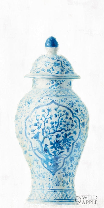 Reproduction of Ginger Jar I on White Crop by Danhui Nai - Wall Decor Art