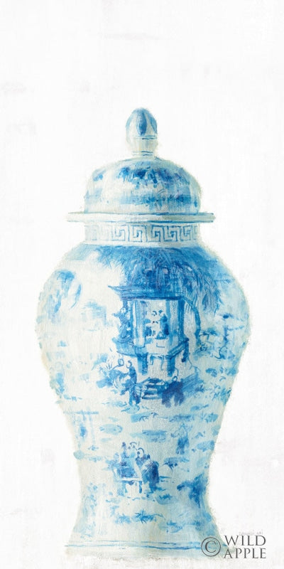 Reproduction of Ginger Jar II on White Crop by Danhui Nai - Wall Decor Art