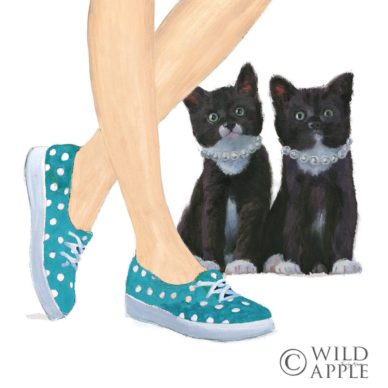 Reproduction of Cutie Kitties III by Emily Adams - Wall Decor Art