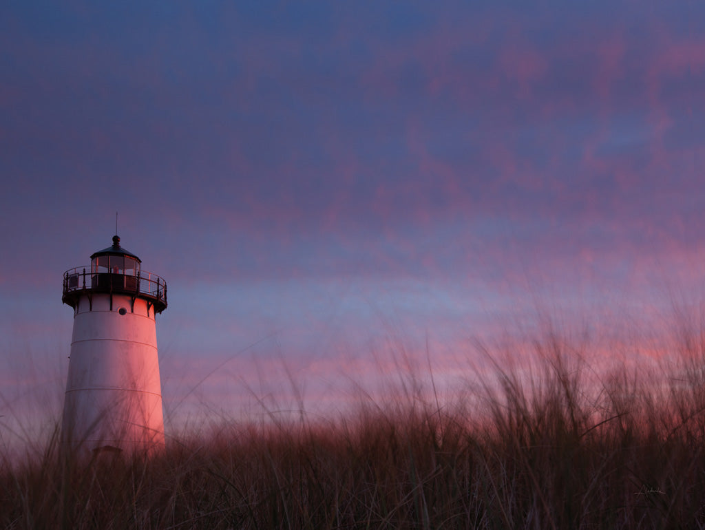 Reproduction of Lighthouse at Sunset by Aledanda - Wall Decor Art