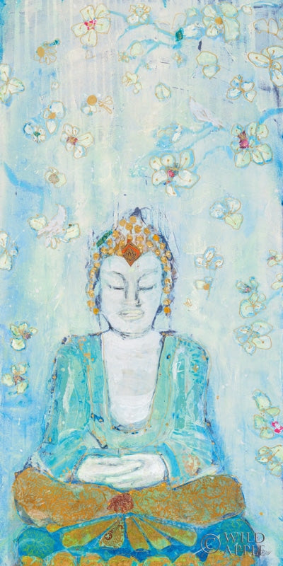 Reproduction of Buddha by Kellie Day - Wall Decor Art