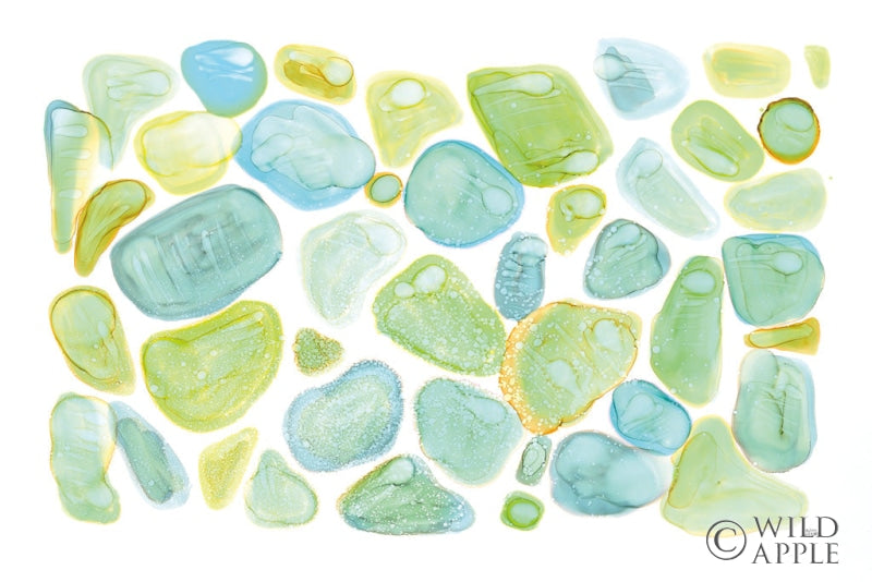 Reproduction of Seaglass Abstract by Melissa Averinos - Wall Decor Art