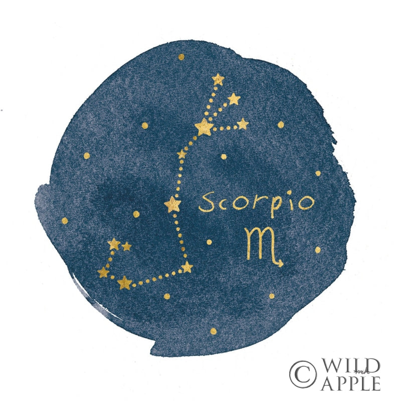 Reproduction of Horoscope Scorpio by Moira Hershey - Wall Decor Art