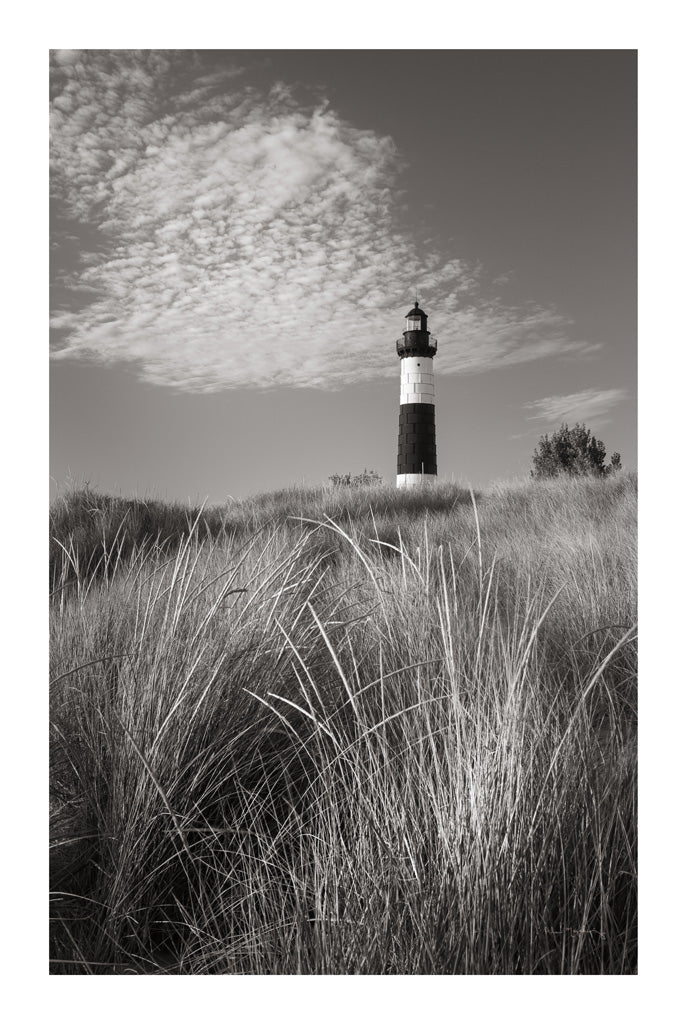 Reproduction of Big Sable Point Lighthouse I BW by Alan Majchrowicz - Wall Decor Art