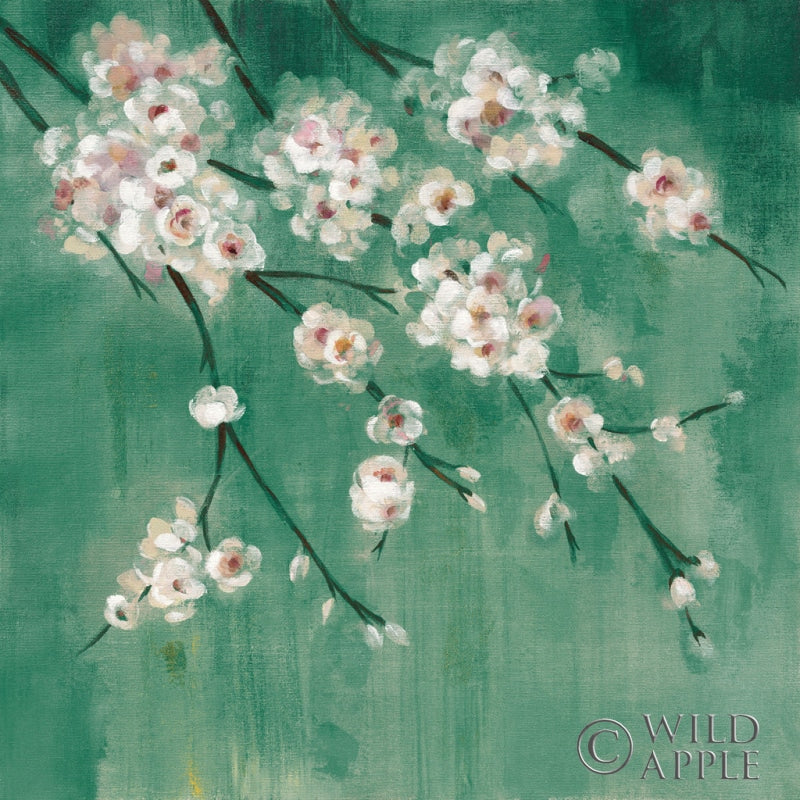 Reproduction of Cherry Cloud II Jade by Silvia Vassileva - Wall Decor Art