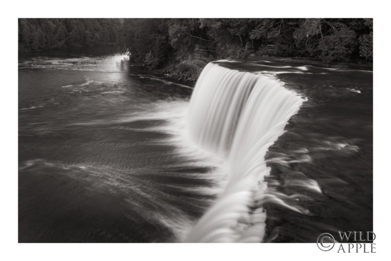 Reproduction of Tahquamenon Falls Michigan I BW by Alan Majchrowicz - Wall Decor Art