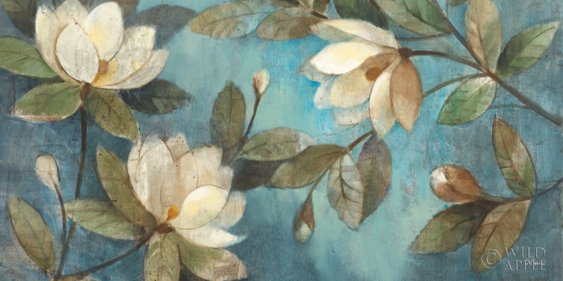 Reproduction of Floating Magnolias Crop by Albena Hristova - Wall Decor Art