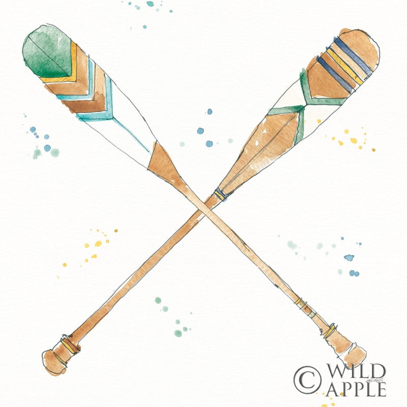 Reproduction of Lakehouse Oars by Anne Tavoletti - Wall Decor Art