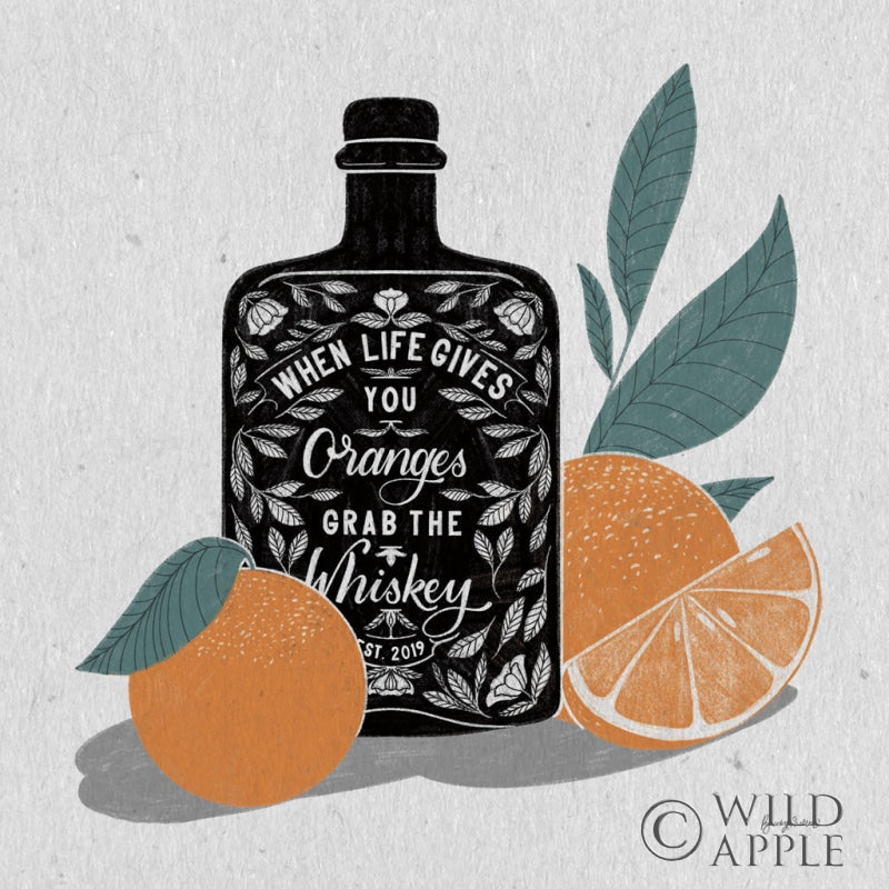 Reproduction of Fruity Spirits Whiskey by Becky Thorns - Wall Decor Art