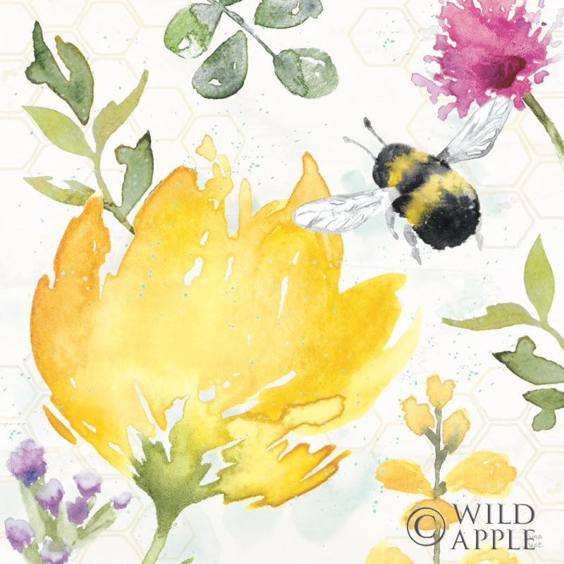 Reproduction of Bee Harmony II by Dina June - Wall Decor Art