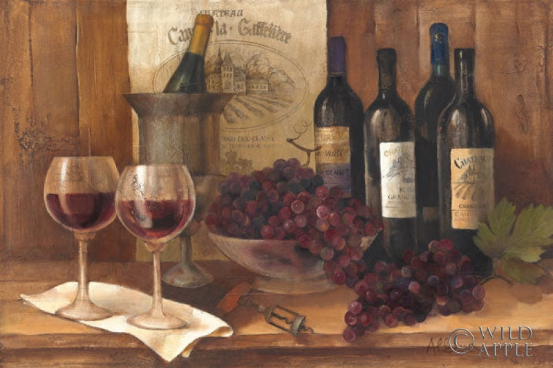 Reproduction of Vintage Wine by Albena Hristova - Wall Decor Art