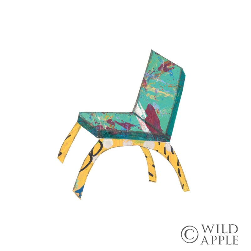 Reproduction of Mod Chairs III by Courtney Prahl - Wall Decor Art