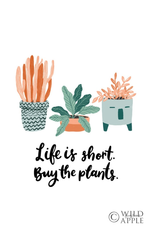 Reproduction of Life is Short by Becky Thorns - Wall Decor Art