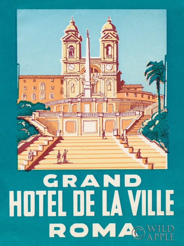 Reproduction of Travel Poster IV by Wild Apple Portfolio - Wall Decor Art