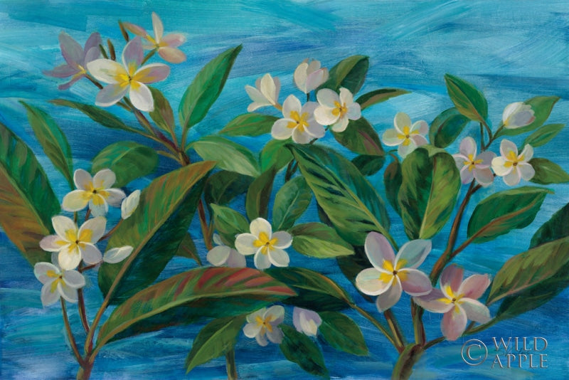 Reproduction of Oceanside Plumeria by Silvia Vassileva - Wall Decor Art