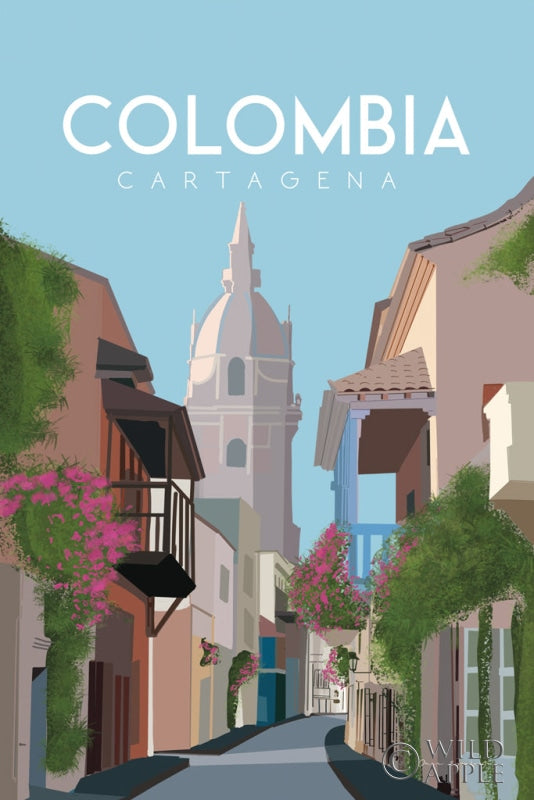 Reproduction of Colombia by Omar Escalante - Wall Decor Art