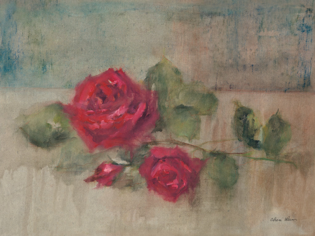 Reproduction of Long Stemmed Rose II by Cheri Blum - Wall Decor Art