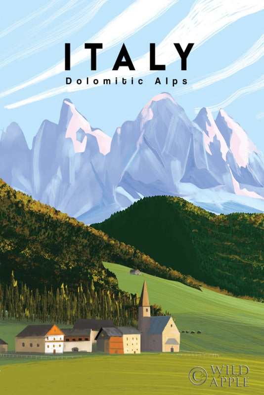 Reproduction of Italian Alps by Omar Escalante - Wall Decor Art