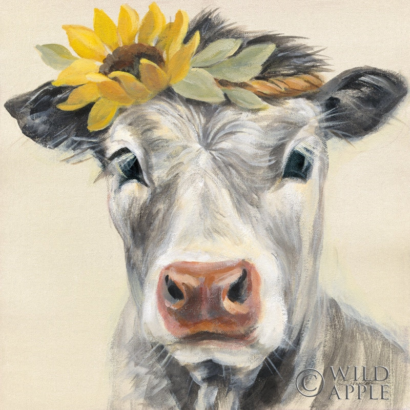 Reproduction of Pretty Cow by Silvia Vassileva - Wall Decor Art