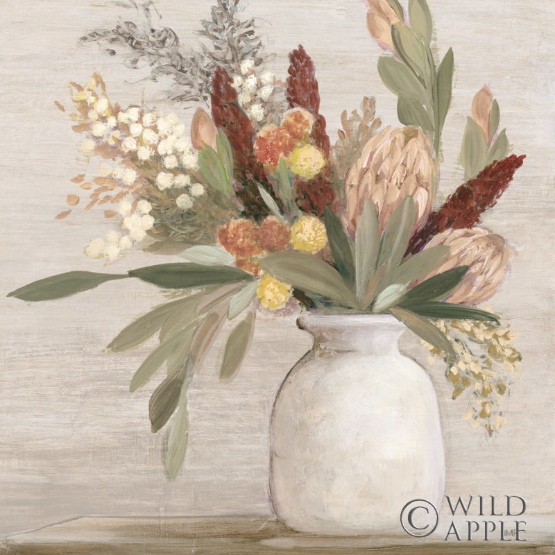 Reproduction of Warm Protea Still Life Crop by Julia Purinton - Wall Decor Art