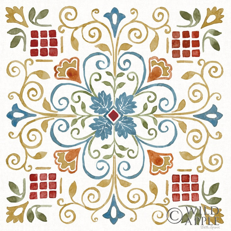 Reproduction of Mediterranean Motif IV by Beth Grove - Wall Decor Art