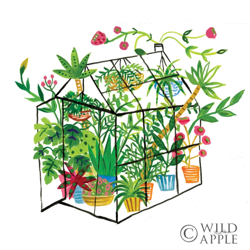 Reproduction of Greenhouse Blooming V by Farida Zaman - Wall Decor Art