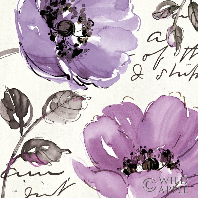 Reproduction of Floral Waltz Plum II by Pela Studio - Wall Decor Art