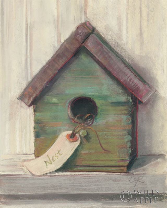 Reproduction of Birdhouse by Carol Rowan - Wall Decor Art