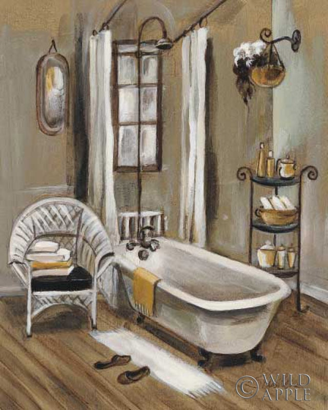 Reproduction of French Bath II by Silvia Vassileva - Wall Decor Art