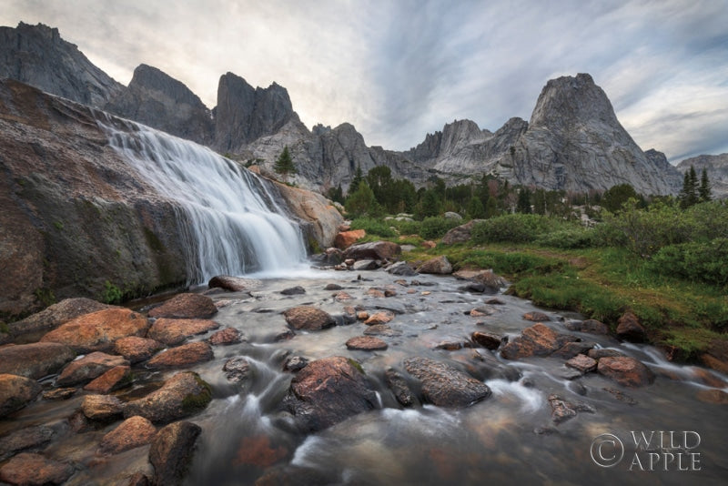 Reproduction of Cirque of the Towers Waterfall by Alan Majchrowicz - Wall Decor Art