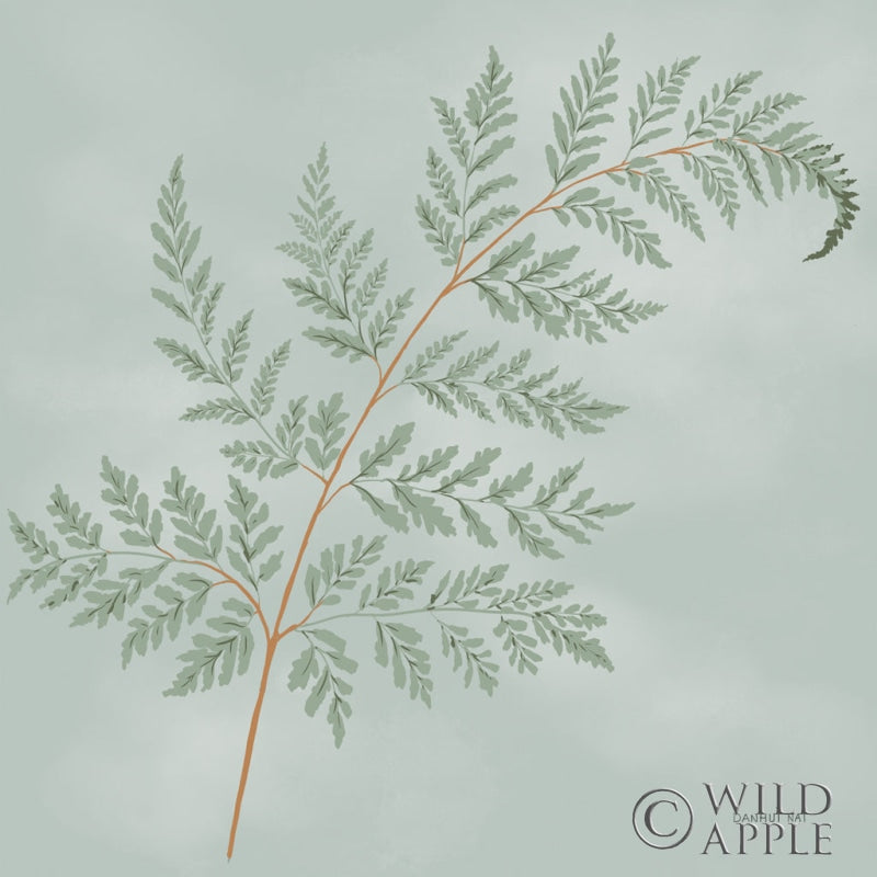 Reproduction of Fern I with Orange by Danhui Nai - Wall Decor Art