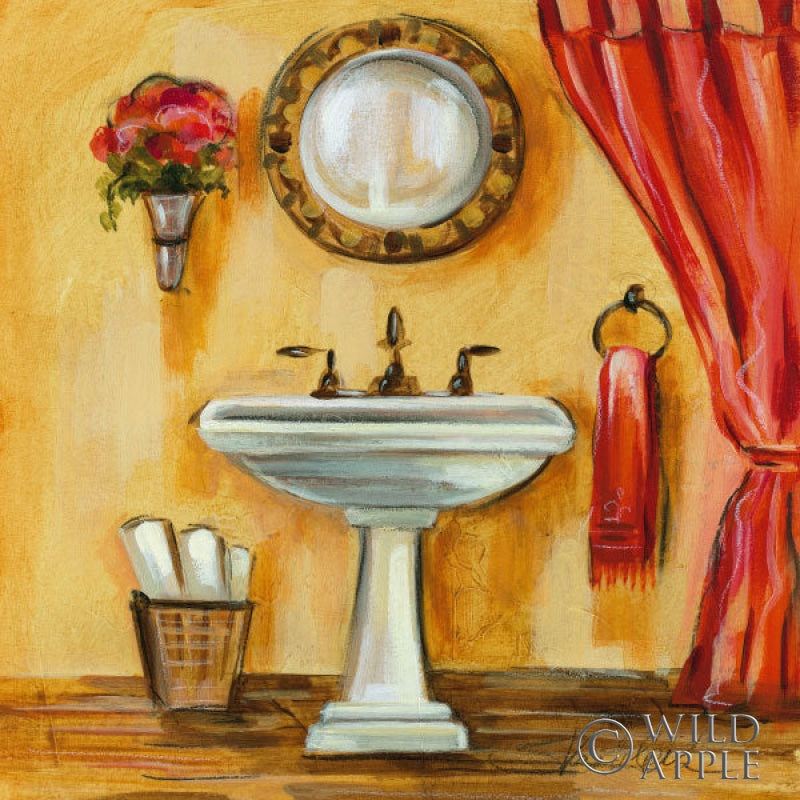 Reproduction of Tuscan Bath IV by Silvia Vassileva - Wall Decor Art