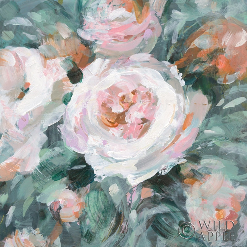 Reproduction of Glimpses of Roses III by Danhui Nai - Wall Decor Art