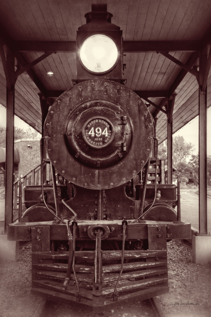 Reproduction of Vintage Train I Sepia by Debra Van Swearingen - Wall Decor Art