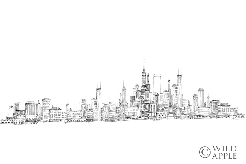 Reproduction of Skyline Chicago v2 by Avery Tillmon - Wall Decor Art