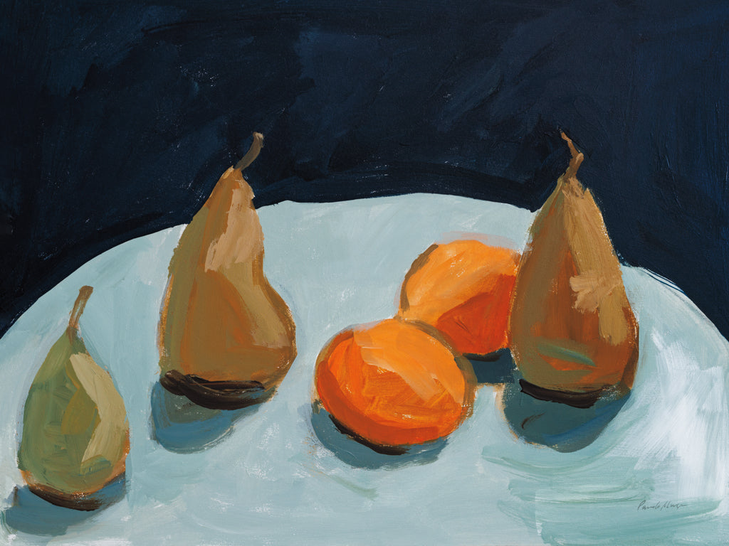 Reproduction of Pear and Orange by Pamela Munger - Wall Decor Art