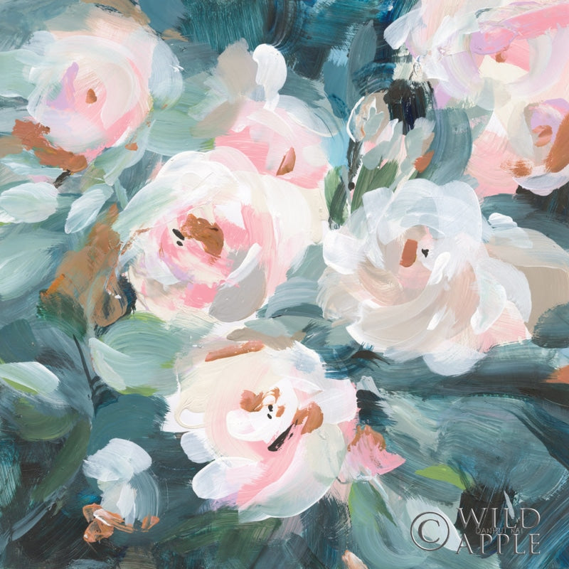 Reproduction of Glimpses of Roses I by Danhui Nai - Wall Decor Art