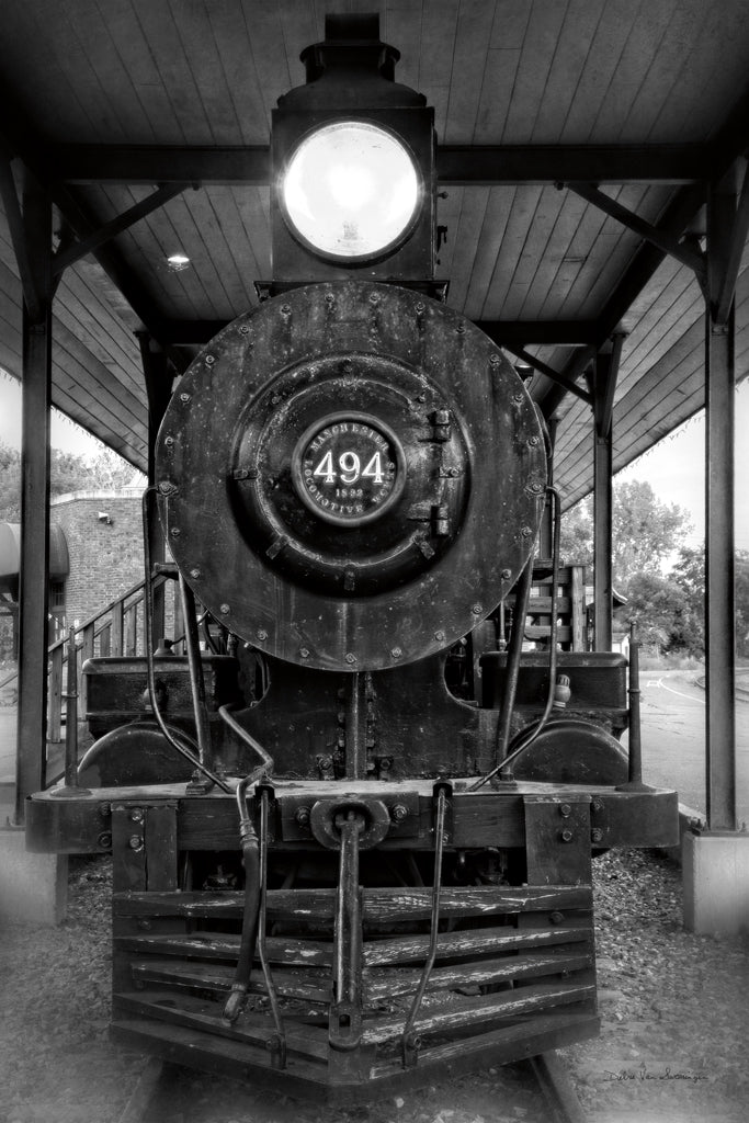 Reproduction of Vintage Train I BW by Debra Van Swearingen - Wall Decor Art